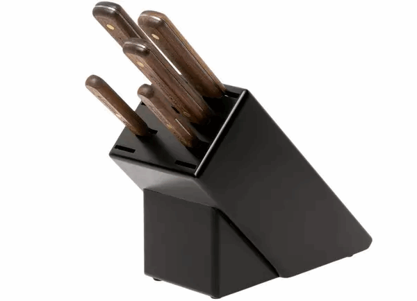 Ensemble de 5 couteaux Ontario Old Hickory incl. bloc à couteaux, 7220