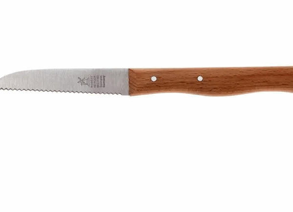 Robert Herder couteau à légumes dentelé inox, hêtre