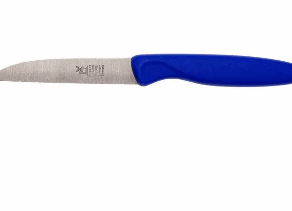 Robert Herder couteau à éplucher classique droit Acier inoxydable, bleu, 8,5 cm