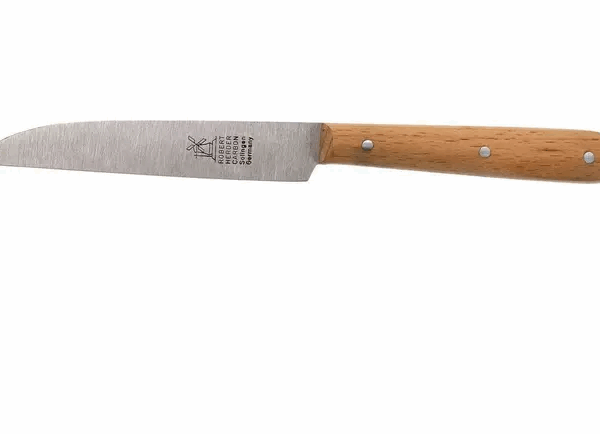Robert Herder couteau à éplucher droit classique, hêtre rouge, 8,5 cm