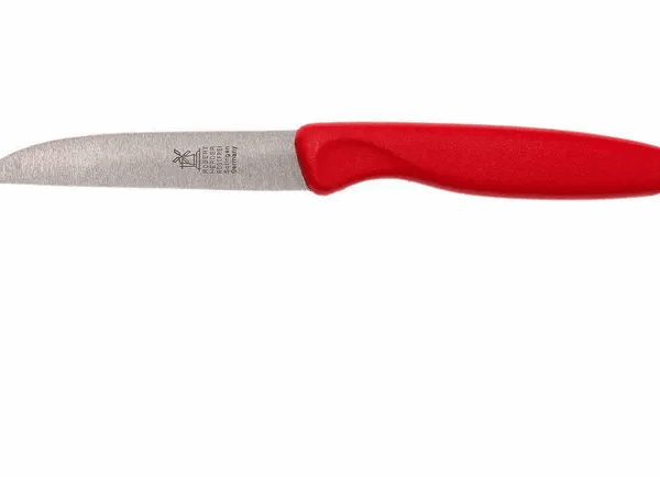 Robert Herder couteau à éplucher classique droit, rouge, 8,5 cm