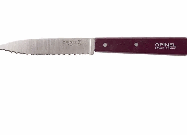 Couteau à éplucher dentelé Opinel N°113, violet