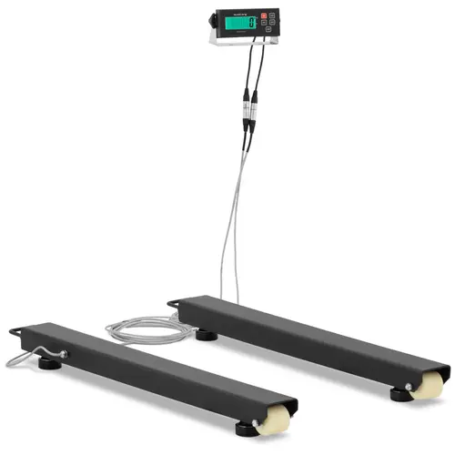 Barres de pesée - Numérique - 5 000 kg / 1 kg - 1 000 x 100 mm