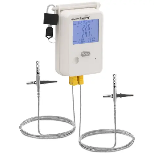 Enregistreur température + humidité - LCD - -50 - 350 ℃ - 0 à 100 % Hr - USB / Wi-Fi