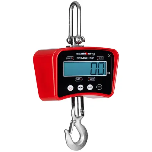 Crochet peseur rouge - 1 000 kg / 0,2 kg