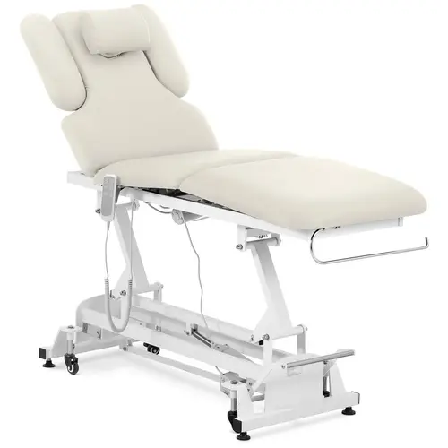 Table de massage électrique - 3 moteurs - 250 kg - Beige