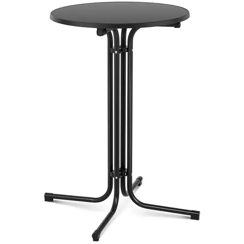 Mange-debout pliable - Ø 70 cm - Noir