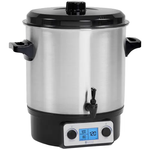Marmite à vin chaud - 27 L - Minuterie - Robinet - Ecran LCD