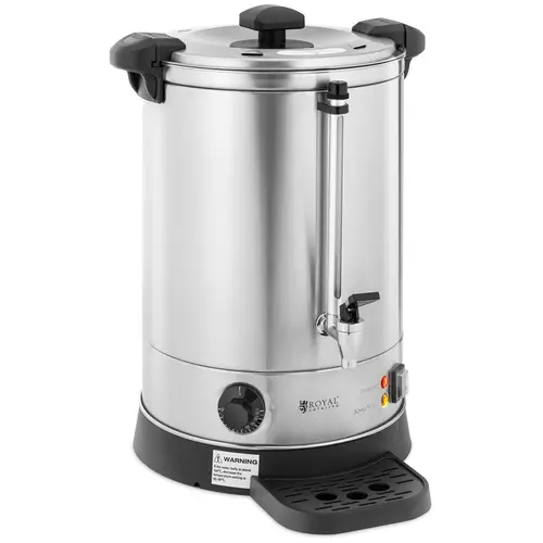 Distributeur d'eau chaude - 13.5 l - 2500 W - Plateau d'égouttage - Argent
