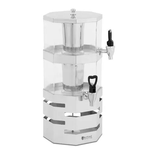 Distributeur de boissons avec système de refroidissement - 2 x 4 l - Royal Catering