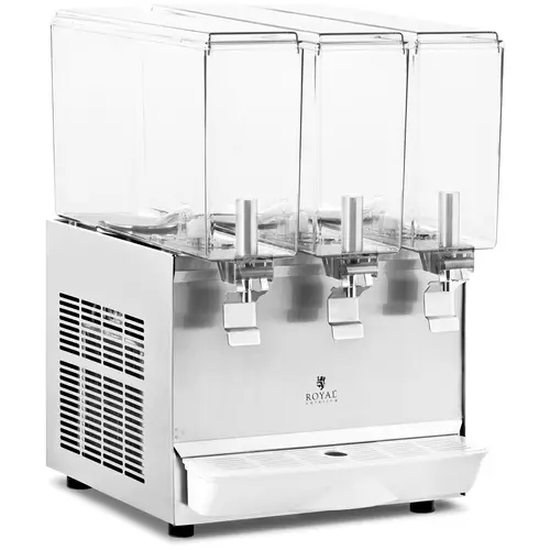 Distributeur de boissons réfrigéré - 3 x 10 l - Royal Catering