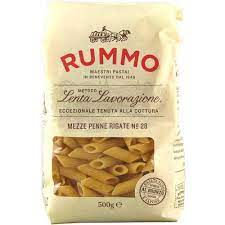 Mezze Penne Rigate Nr. 28 Nudeln aus Hartweizengrieß 500 g Packung - Pasta Rummo