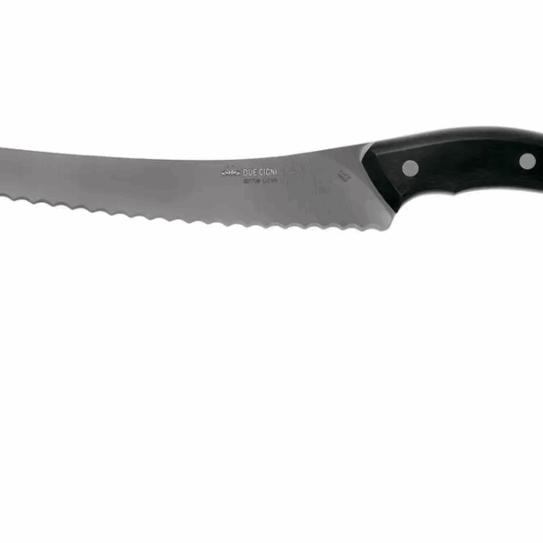 Due Cigni Arne Line couteau à pain 23 cm, noir