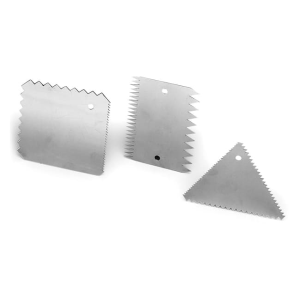 Peignes à décor inox (x 3)