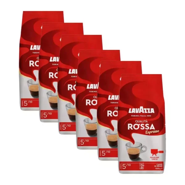 Lavazza Coffee Beans Qualità Rossa 1 kg x 6