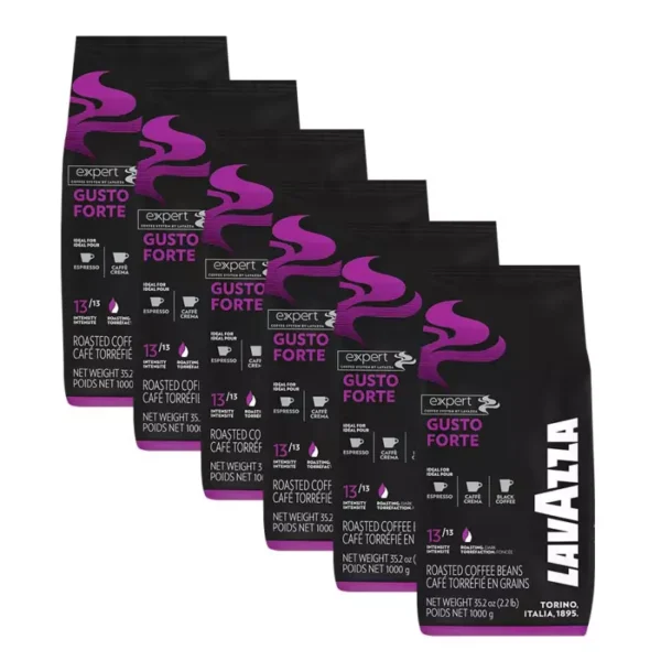 Lavazza Gusto Forte Coffee Beans 1 kg x 6