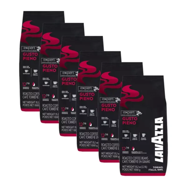 Lavazza Gusto Pieno Coffee Beans 1 kg x 6