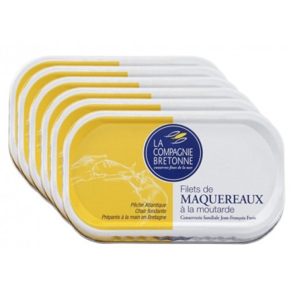 FILETS DE MAQUEREAUX À LA MOUTARDE - LOT DE 6
