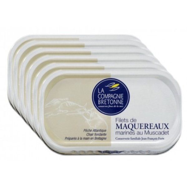 FILETS DE MAQUEREAUX AU MUSCADET - LOT DE 6