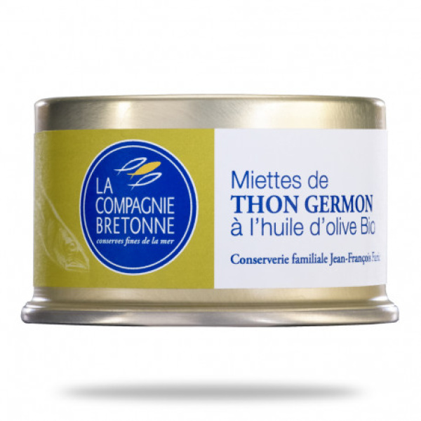 MIETTES DE THON BLANC GERMON À L'HUILE D'OLIVE BIO