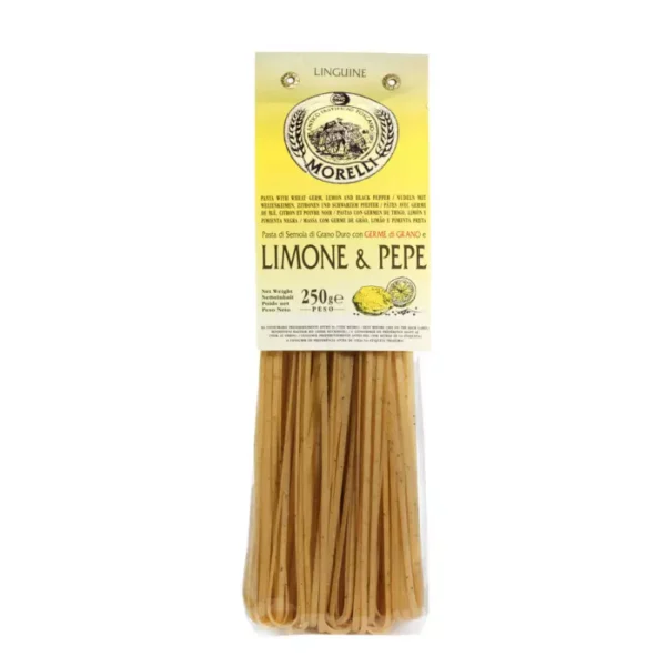Linguine Lemon and Pepper with Wheat Germ 250 gr