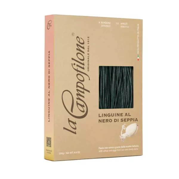 Linguine with Cuttlefish ink La Campofilone 250 gr