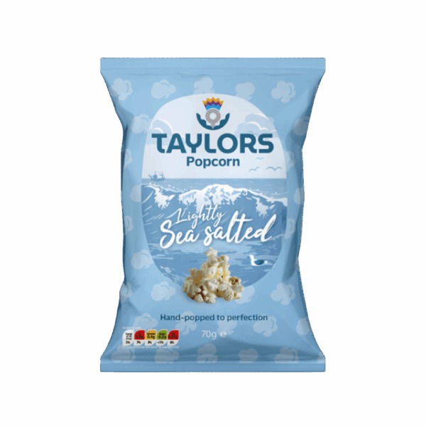 Taylors Lightly Sea Salted Popcorn 70g (8 Pack)