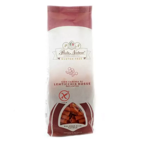 Maccheroni Gluten Free Pasta with Red Lentils flour 250 gr