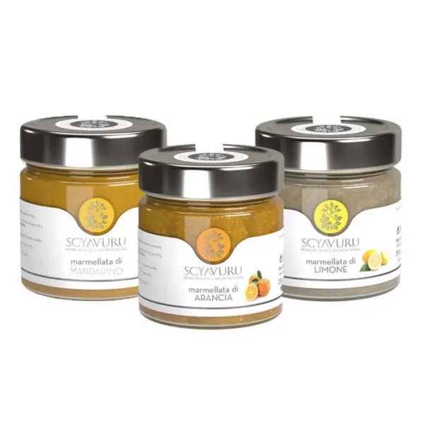 Marmalades Set Lemon Orange and Mandarin 250 gr x 3