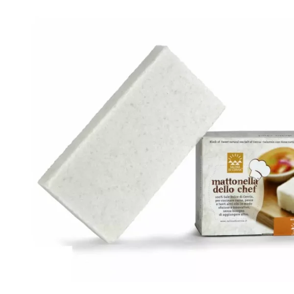 Mattonella dello Chef: Block of Sweet Natural Sea Salt of Cervia 1050 gr x 2
