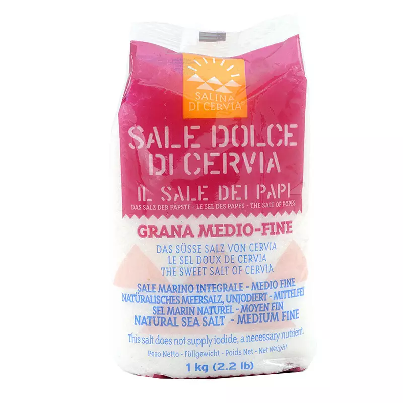 Medium Fine Sweet Salt of Cervia - The Salt of the Popes 1 kg