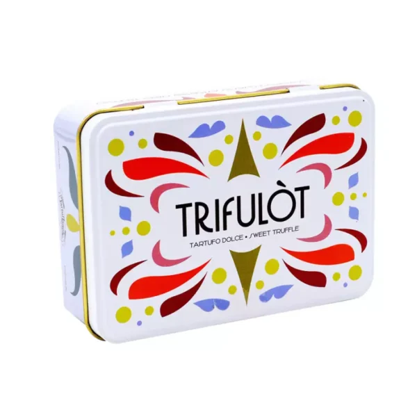 Metal Gift Box with Assorted Sweet Truffles Trifulòt 108 gr