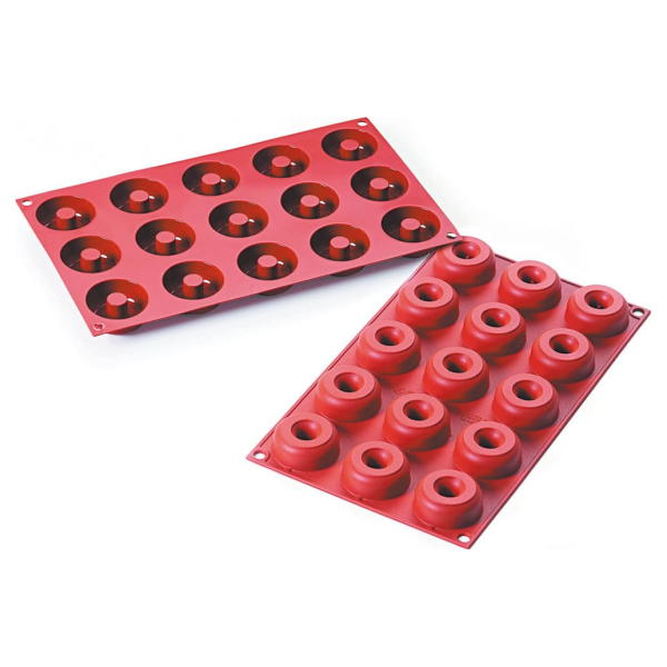 Moule silicone 15 mini donuts