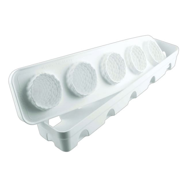 Moule silicone 5 framboises (ou mûres) 3D