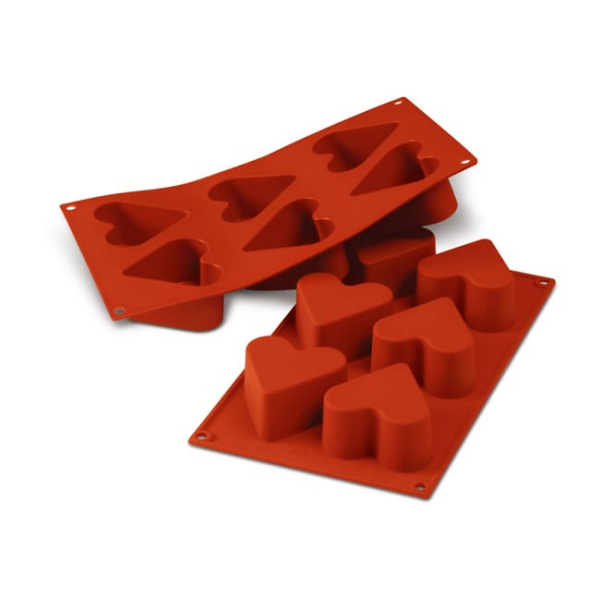 Moule silicone 6 cœurs