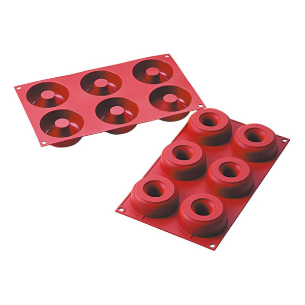 Moule silicone 6 donuts