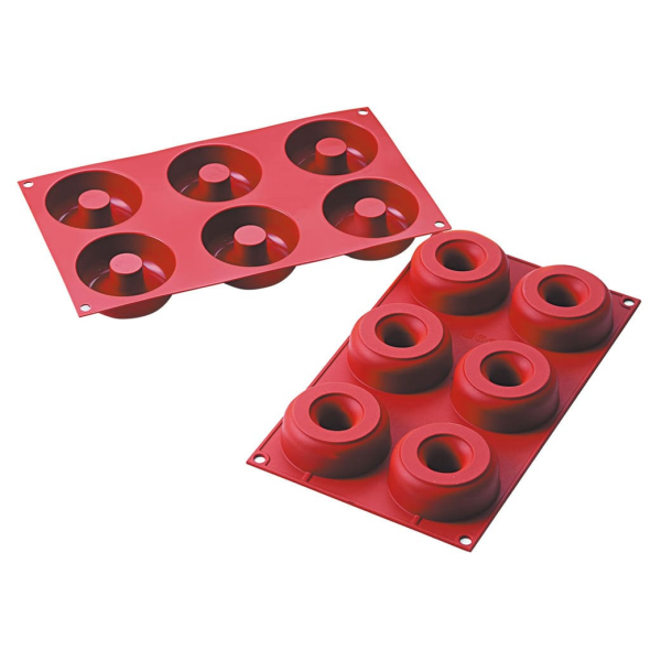 Moule silicone 6 donuts