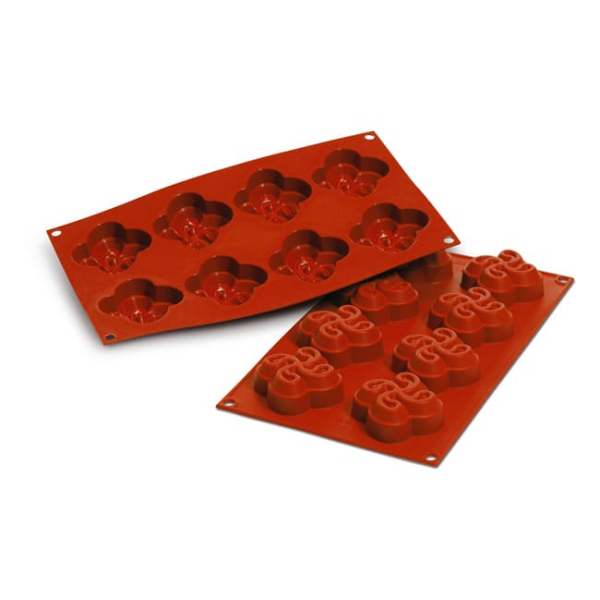 Moule silicone 8 croix basque
