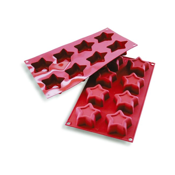 Moule silicone 8 étoiles