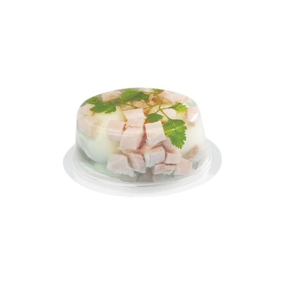 Moule aspic rond pour oeuf en gelée plastique transparent - par 100