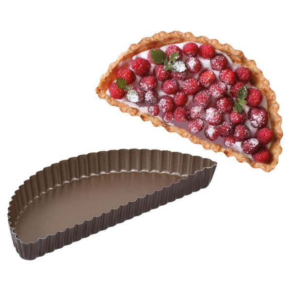 Moule demi tarte cannelée
