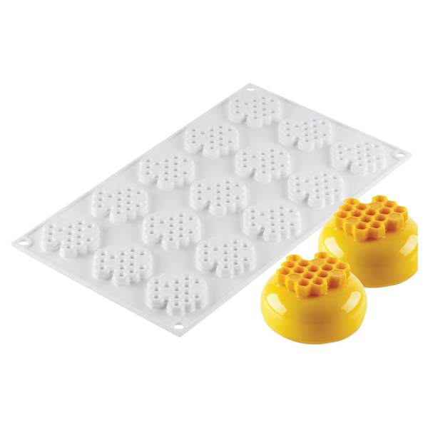 Moule silicone décor nid d'abeille
