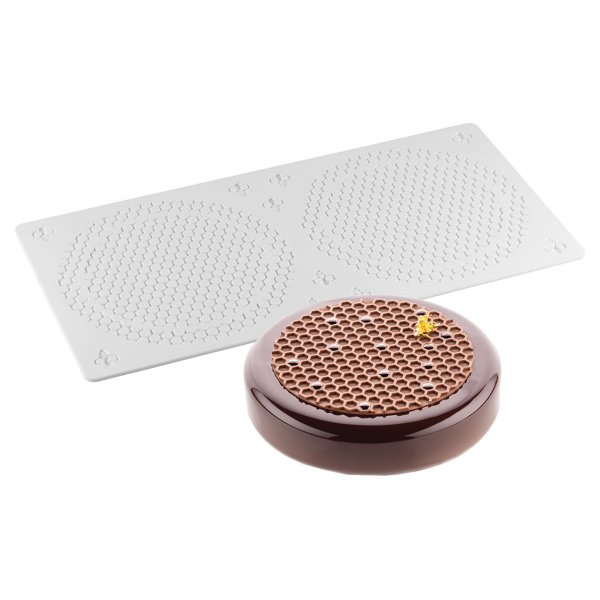 Moule silicone décor nid d'abeilles