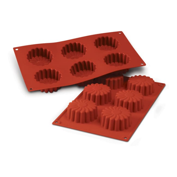 Moule silicone 6 marguerites