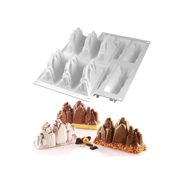 Moule silicone 6 montagnes