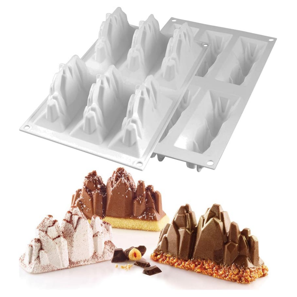 Moule silicone 6 montagnes
