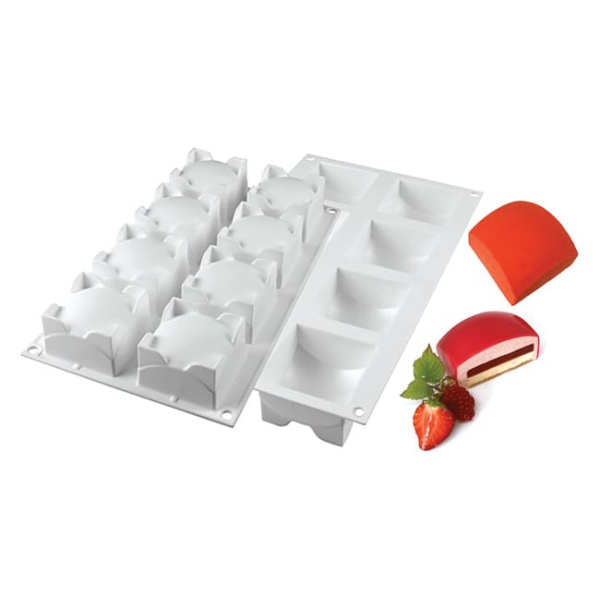 Moule silicone 8 carrés sphères