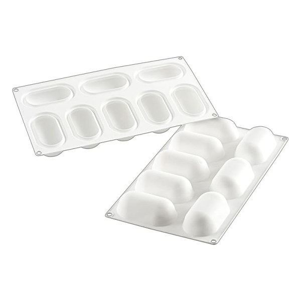 Moule silicone 8 ovales bombés