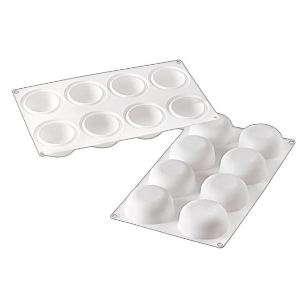 Moule silicone 8 ronds bombés