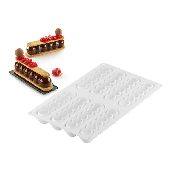 Moule silicone 8 truffle éclairs